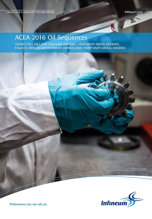 ACEA 2016版机油规格手册