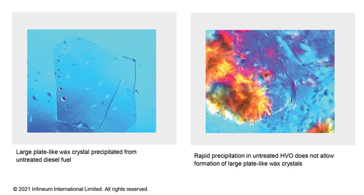 Wax crysatal images